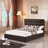 brown new furniture general use double bed with storage furniture bed for kids bed room set