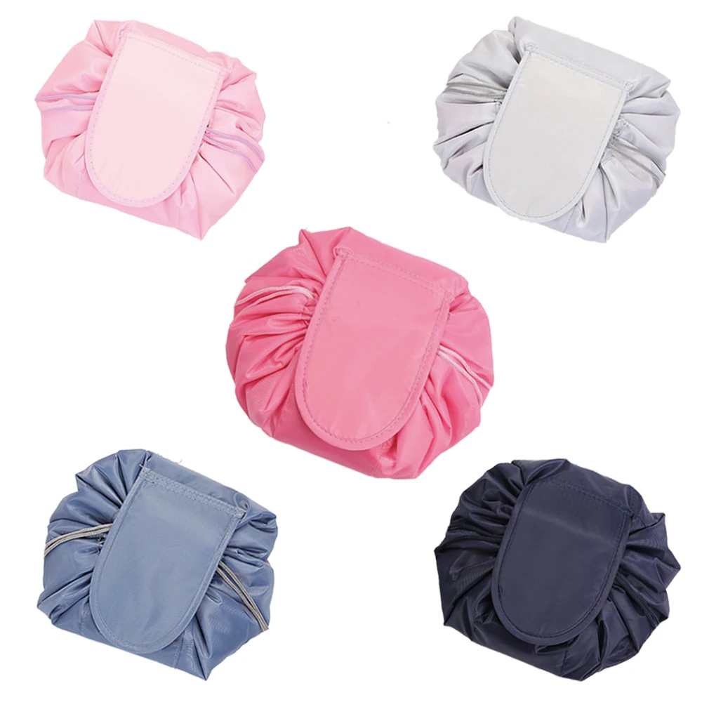 New Cosmetic Drawstring Solid Color Bag Makeup Flat Lay Bag Lazy Portable Travel Storage Bag
New Cosmetic Drawstring Solid Color Bag Makeup Flat Lay Bag Lazy Portable Travel Storage Bag