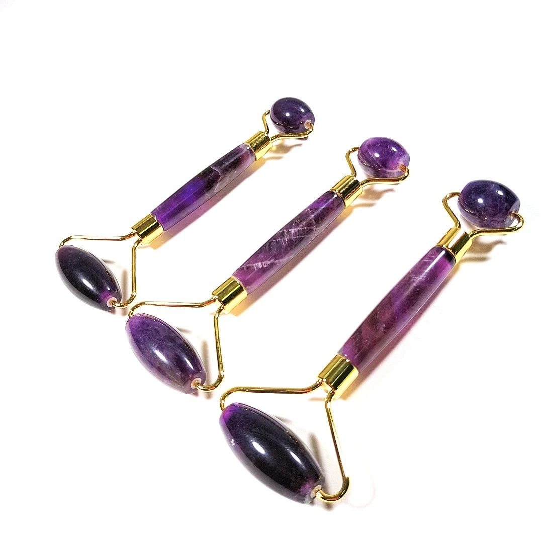 Best Sell Natural Amethyst Jade Roller Face Massager rodillos de jade Facial SPA Tool Crystal Healing for ornaments
Best Sell Natural Amethyst Jade Roller Face Massager rodillos de jade Facial SPA Tool Crystal Healing for ornaments