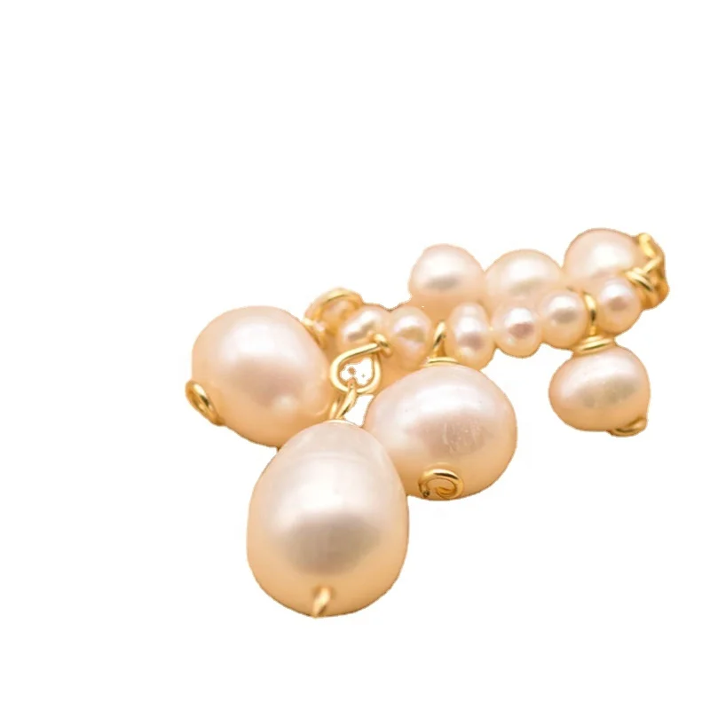 silver natural freshwater pearl earrings, high-end European and American handmade earrings
silver natural freshwater pearl earrings, high-end European and American handmade earrings