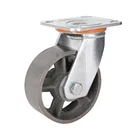 top plate mounting metal swivel industrial furniture castors casters vintage antique style cast iron caster wheels