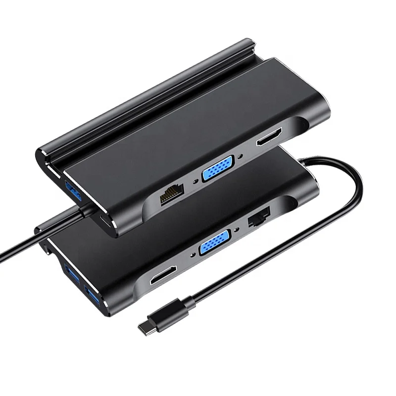 Hot 7 in 1Multi-Port USB Type C Hub Adapter Computer Parts USB C+VGA TF Card Reader Mic/Audio for Laptops MacBook USB C HUB, Black&gray
Hot 7 in 1Multi-Port USB Type C Hub Adapter Computer Parts USB C+VGA TF Card Reader Mic/Audio for Laptops MacBook USB C HUB, Black&gray