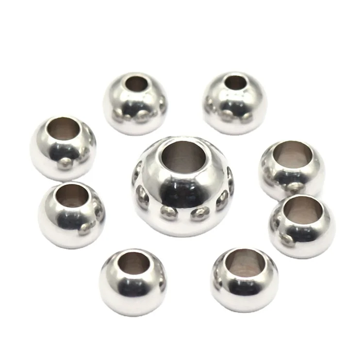 Stainless steel through-hole loose golden balls drilling ball DIY jewelry accessories through-hole silver ball clutch, Picture
Stainless steel through-hole loose golden balls drilling ball DIY jewelry accessories through-hole silver ball clutch, Picture