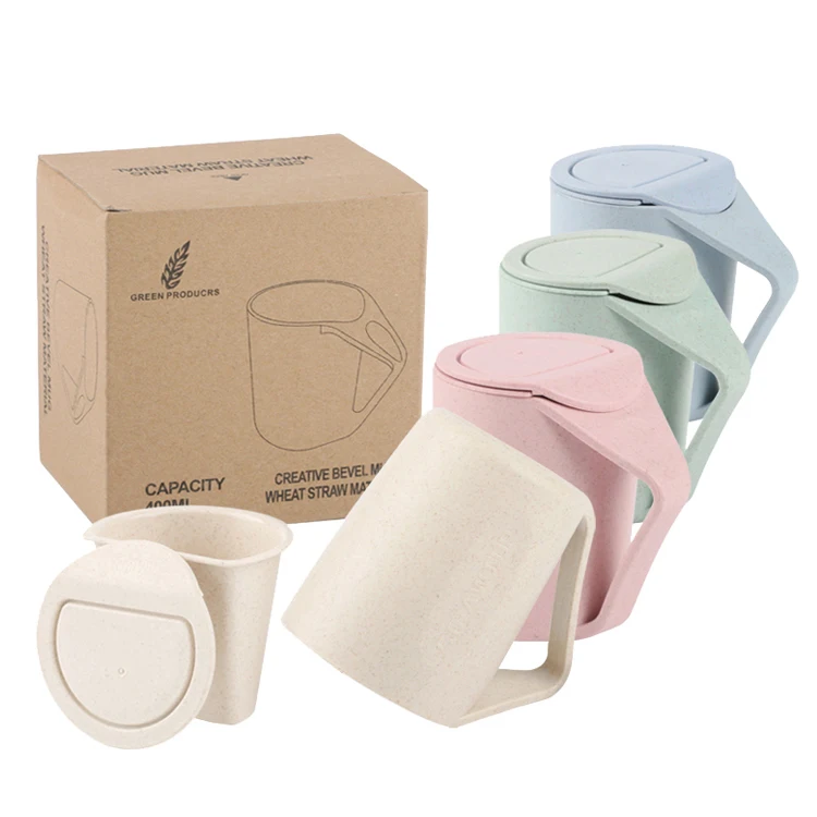 Eco Friendly Removable Design Portable BPA Free Travel PP Wheat Straw Plastic Biodegradable Tea Mug Cup with Filter and Cover, Pink/green/blue/beige
Eco Friendly Removable Design Portable BPA Free Travel PP Wheat Straw Plastic Biodegradable Tea Mug Cup with Filter and Cover, Pink/green/blue/beige
