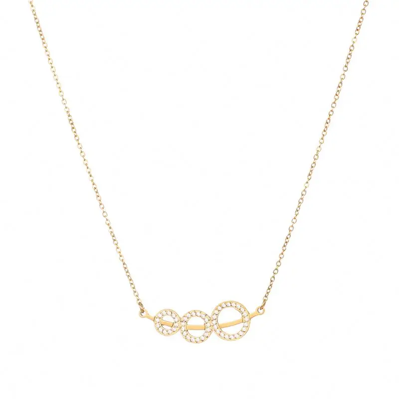 Latest Design Fashion Style Long Chain Gold Plated Stainless Steel Round Zircon Pendant Necklace, Gold color
Latest Design Fashion Style Long Chain Gold Plated Stainless Steel Round Zircon Pendant Necklace, Gold color