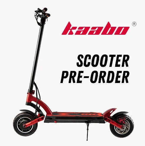 Kaabo Mantis Dual 1000W motors for 2kw of continuous power front and rear swingarm suspension wide mountain bike-style handlebar
Kaabo Mantis Dual 1000W motors for 2kw of continuous power front and rear swingarm suspension wide mountain bike-style handlebar