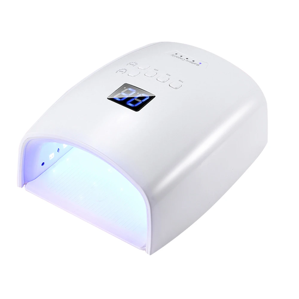 Battery paint manicure lamp 48w S10 wireless nail phototherapy charging led UV ultraviolet lamp, White
Battery paint manicure lamp 48w S10 wireless nail phototherapy charging led UV ultraviolet lamp, White
