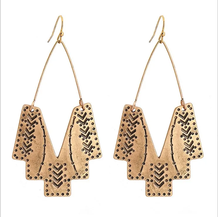 Cross-border jewelry creative shape personality texture Bohemian style exaggerated earrings
Cross-border jewelry creative shape personality texture Bohemian style exaggerated earrings