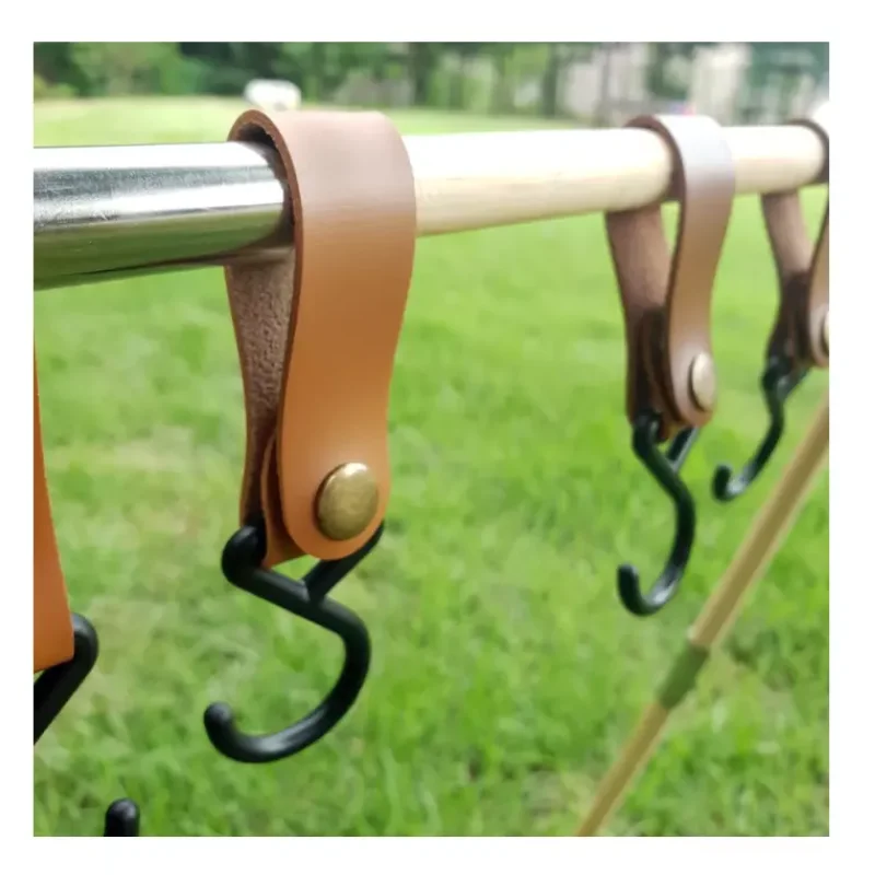 PU Leather Camping Supplies Hanger Outdoor Swivel Snap Picnic Black Plastic Hook, Brown
PU Leather Camping Supplies Hanger Outdoor Swivel Snap Picnic Black Plastic Hook, Brown
