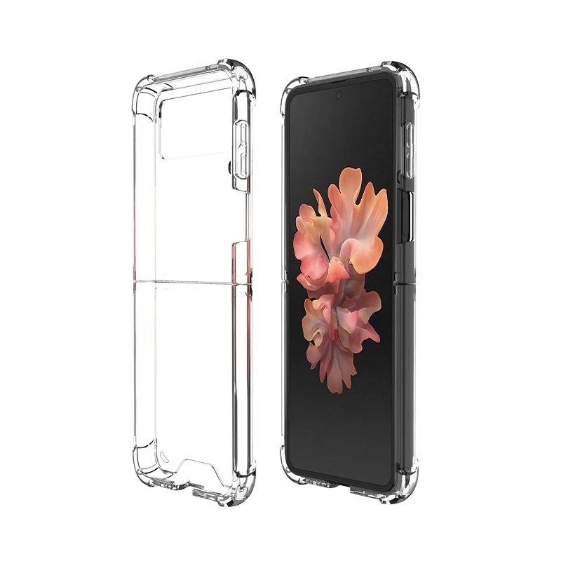 Transparent Case for Samsung Galaxy Z Flip 3 Soft TPU+PC Four-Corner Explosion-proof Protective Cover For Galaxy Z Flip Case
Transparent Case for Samsung Galaxy Z Flip 3 Soft TPU+PC Four-Corner Explosion-proof Protective Cover For Galaxy Z Flip Case