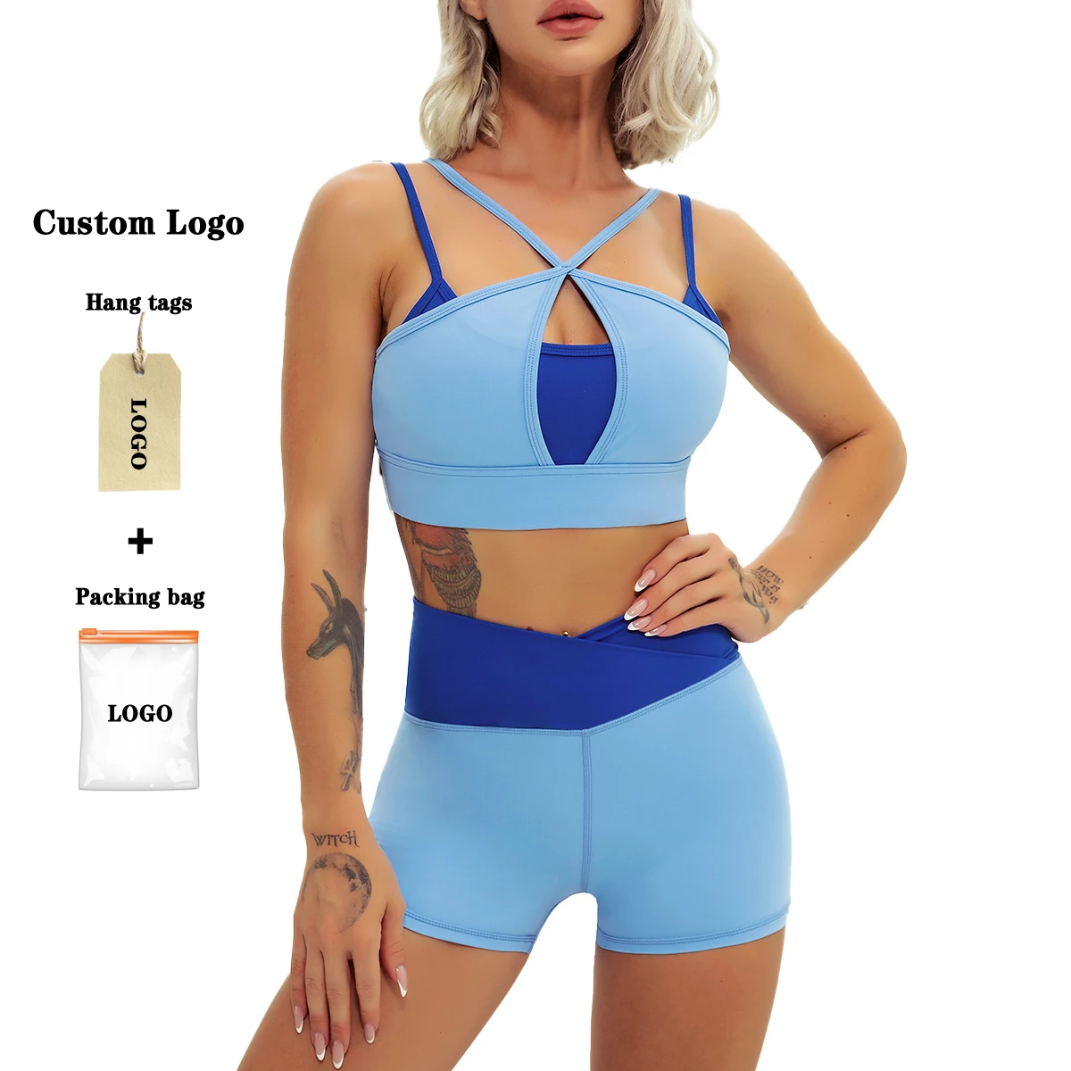 Good Quality Women Sports Vest Yoga Vest 2 Pcs Suit Gym Outfits Ace Soft Compression Comfort Sports Bra And Shorts Set, Customized color
Good Quality Women Sports Vest Yoga Vest 2 Pcs Suit Gym Outfits Ace Soft Compression Comfort Sports Bra And Shorts Set, Customized color