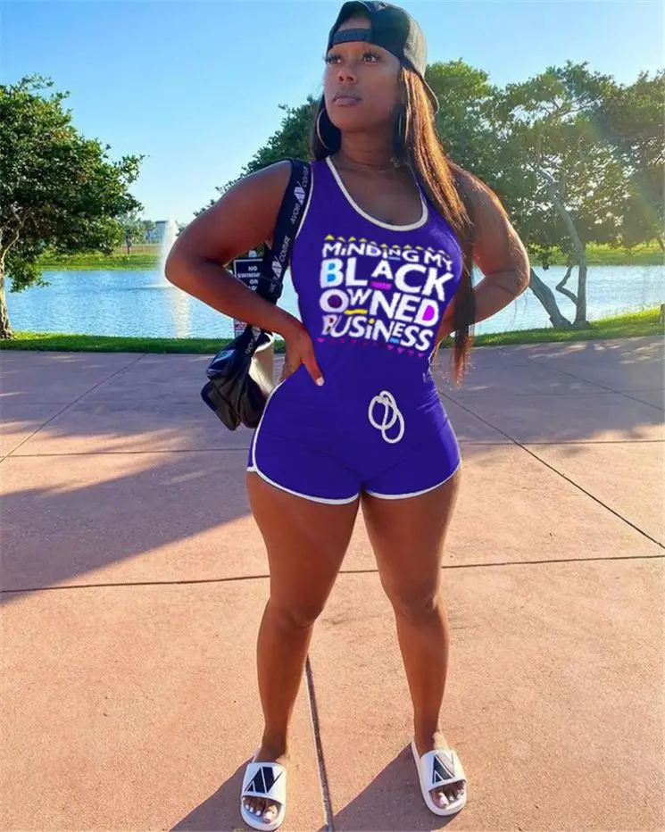 MOEN 2021 Summer Casual Fashion Letter Print Sports Short One Piece Jumpsuit Drawstring Women Jumpsuits And Rompers
MOEN 2021 Summer Casual Fashion Letter Print Sports Short One Piece Jumpsuit Drawstring Women Jumpsuits And Rompers