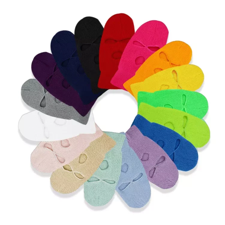 Wholesale Fashion Acrylic Knit Balaclava Winter Outdoor Sports Knitted Hood Ski 3 Hole Windproof Balaclava Hat
Wholesale Fashion Acrylic Knit Balaclava Winter Outdoor Sports Knitted Hood Ski 3 Hole Windproof Balaclava Hat
