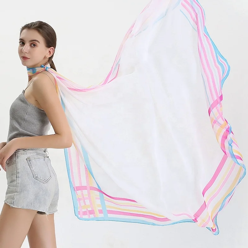 MIO 2021 Wholesale Beach Pareos Cover Up Stirpe Plaid Printed Bikini Cover Up Swimwear Women Extra Large Wrap Shawl, 8 colors in stock
MIO 2021 Wholesale Beach Pareos Cover Up Stirpe Plaid Printed Bikini Cover Up Swimwear Women Extra Large Wrap Shawl, 8 colors in stock
