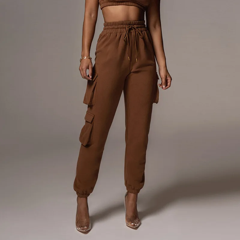 2021 New Wholesale Custom Spring Sweatpants Women Cargo Jogger Lace Up Jogging Sweat Pants With Pockets, 8 colors
2021 New Wholesale Custom Spring Sweatpants Women Cargo Jogger Lace Up Jogging Sweat Pants With Pockets, 8 colors