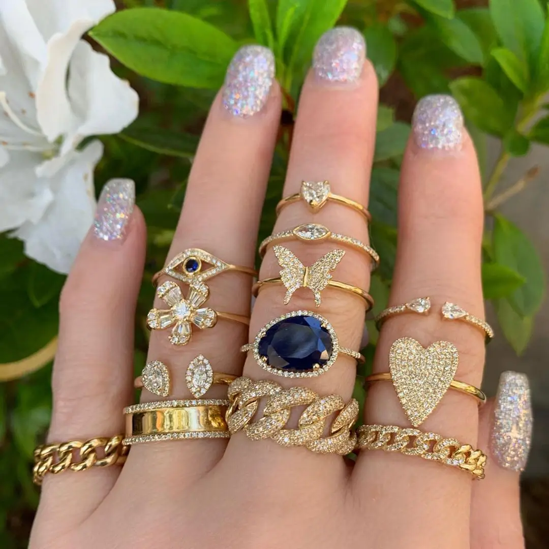 Dvacaman 2021 Latest Fashion Heart Bohemian Style Gold CZ Copper Zircon Rings for Women Jewelry Party Gift
Dvacaman 2021 Latest Fashion Heart Bohemian Style Gold CZ Copper Zircon Rings for Women Jewelry Party Gift