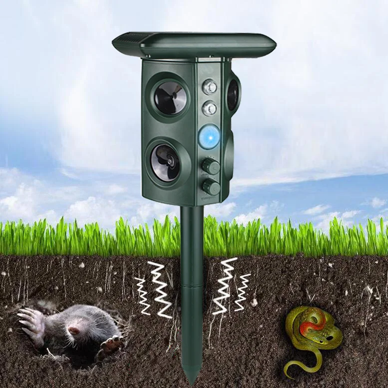 SJZ Waterproof Solar Ultrasonic Wilding Animal Bird Rodent Repeller Outdoor garden repellent, Army green
SJZ Waterproof Solar Ultrasonic Wilding Animal Bird Rodent Repeller Outdoor garden repellent, Army green