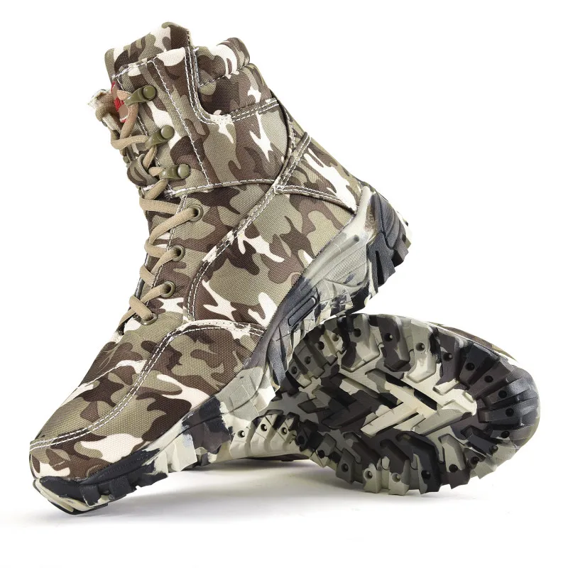 Military Army Men Boots Winter Lace Up Waterproof Outdoor Shoes Breathable Canvas Camouflage Tactical Combat Desert Ankle Boots
Military Army Men Boots Winter Lace Up Waterproof Outdoor Shoes Breathable Canvas Camouflage Tactical Combat Desert Ankle Boots