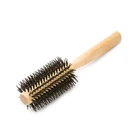 Round Boar Bristle Styling Curly Hair Brush Straightener Straightening Brush