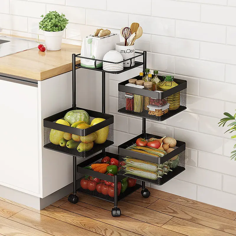 Black 5 Tier Rotatable Fruit Vegetable Storage Basket Kitchen Square Basket Mobile Multi-layer Rotatable Round Storage Basket Mu
Black 5 Tier Rotatable Fruit Vegetable Storage Basket Kitchen Square Basket Mobile Multi-layer Rotatable Round Storage Basket Mu