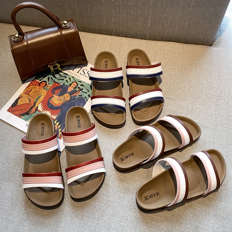 New casual female shoes summer Indoor Outdoor Beach flat women slide slippers, Blue,brown,white
New casual female shoes summer Indoor Outdoor Beach flat women slide slippers, Blue,brown,white