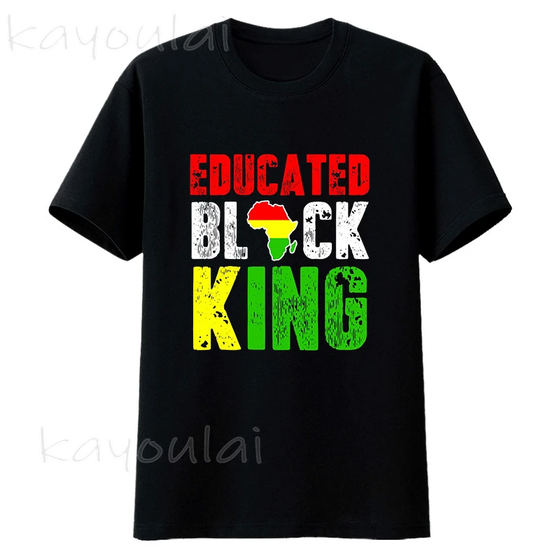 2020 Fashion Educated Black KING Shirt - African DNA Pride Shirt T-Shirt Peace 
2020 Fashion Educated Black KING Shirt - African DNA Pride Shirt T-Shirt Peace