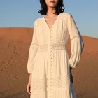 White Dresses Dress Dresses Women White 2020 Latest Design Women Slim Fit Long Sleeves White Maxi Dresses
