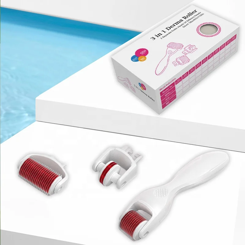 Private Label 3 in 1 Stainless Steel Derma 180 600 1200 Needle Skin Micro Needle Roller 3 in 1 Derma Roller Kit, Multiple colors/customized
Private Label 3 in 1 Stainless Steel Derma 180 600 1200 Needle Skin Micro Needle Roller 3 in 1 Derma Roller Kit, Multiple colors/customized
