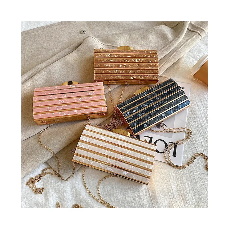 Luxury Metal Striped Banquet Clutch Fashion Marble Pattern Party Small Case Handbags Vintage Lock Chain Shoulder Messenger Bags
Luxury Metal Striped Banquet Clutch Fashion Marble Pattern Party Small Case Handbags Vintage Lock Chain Shoulder Messenger Bags