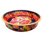 Round shaped Metal Aluminum Serving Tray anti slip beer tin tray