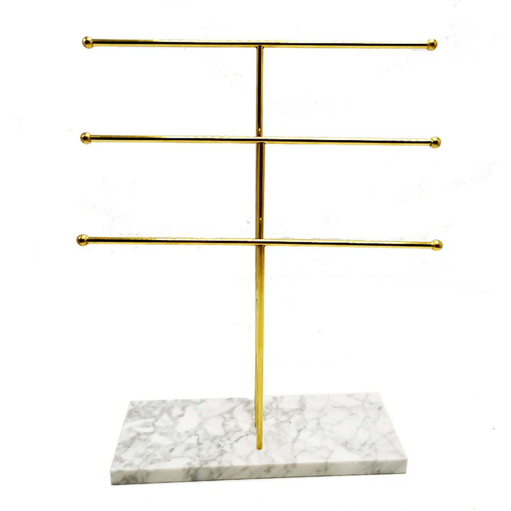 Well Design Marble Base Multi-layer Stand Necklace Jewelry Display Stand Holder, Golden
Well Design Marble Base Multi-layer Stand Necklace Jewelry Display Stand Holder, Golden