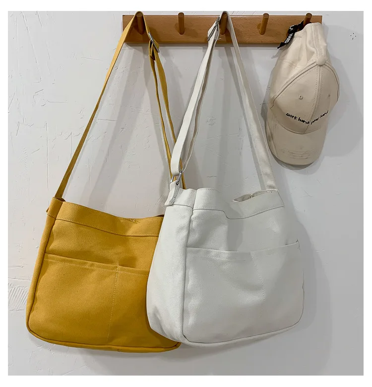 Japanese Harajuku Style Large Capacity Fashion Trend One Shoulder Messenger Canvas Tote Bag, Black, white, yellow
Japanese Harajuku Style Large Capacity Fashion Trend One Shoulder Messenger Canvas Tote Bag, Black, white, yellow