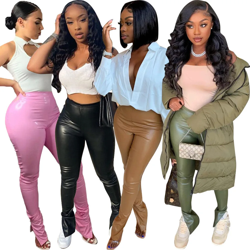Drop Shipping Autumn Winter Fashion Solid Color Sweatpants Joggers PU Trousers Women'S Pants Women'S Trousers
Drop Shipping Autumn Winter Fashion Solid Color Sweatpants Joggers PU Trousers Women'S Pants Women'S Trousers