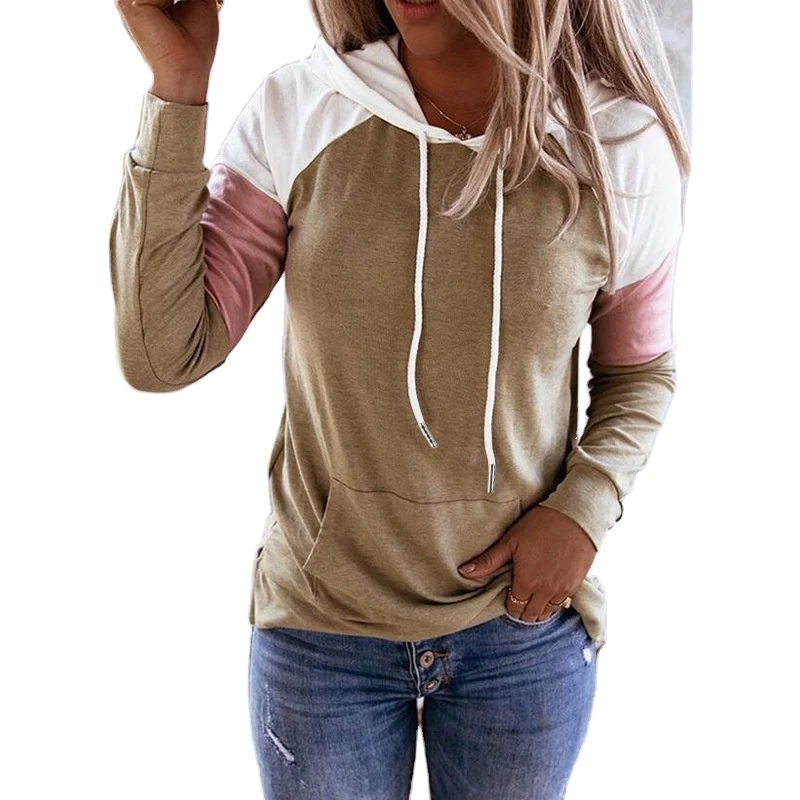 Womens Long Sleeve Pullover Hoodie Sweatshirts Color Block Stitching Hoodies Tops Aututmn Blose
Womens Long Sleeve Pullover Hoodie Sweatshirts Color Block Stitching Hoodies Tops Aututmn Blose