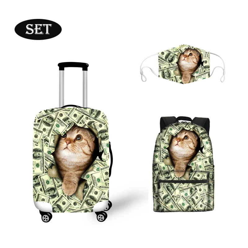 New Arrival High Quality One Set Cute Cat Print Custom Design Backpack +Washable Reusable Face Cover + Elastic Suitcase Cover, Customized
New Arrival High Quality One Set Cute Cat Print Custom Design Backpack +Washable Reusable Face Cover + Elastic Suitcase Cover, Customized