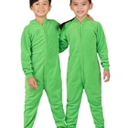 2019 Organic Baby Cloth Solid Color Green Cotton Sleepwear Little Girl Miracle Pajamas European Kid Clothing