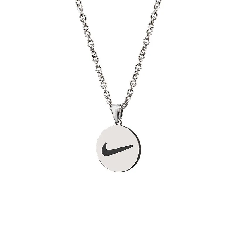Hip Hop 18K Stainless Steel Silver Swoosh Necklace Tick Pendant Jewelry Custom Logo Mens Figaro Link Chain Necklace
Hip Hop 18K Stainless Steel Silver Swoosh Necklace Tick Pendant Jewelry Custom Logo Mens Figaro Link Chain Necklace
