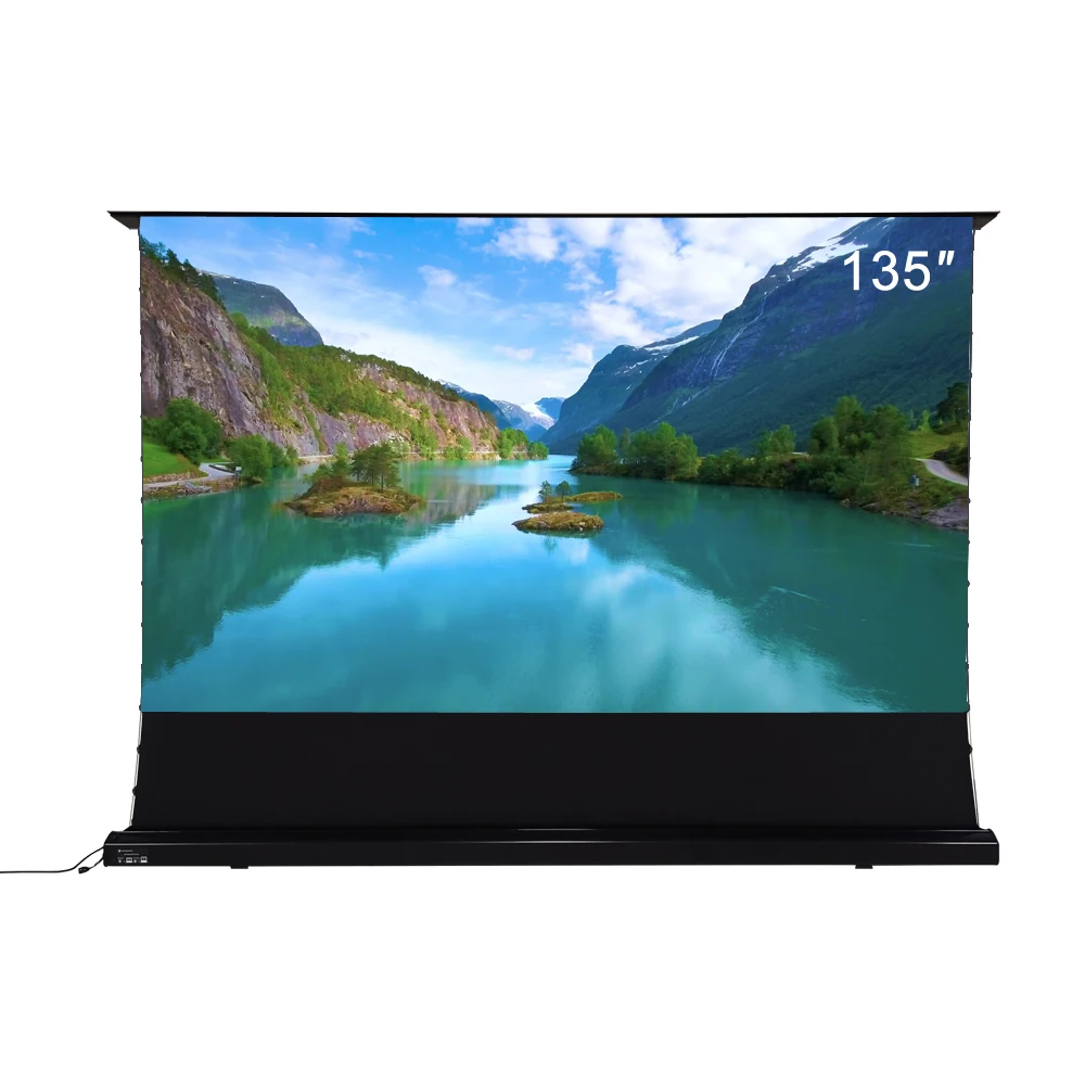 16:9 matte white Floor Rising Projector screen Electric tab-tensioned floor rollable portable screen Free Shipping
16:9 matte white Floor Rising Projector screen Electric tab-tensioned floor rollable portable screen Free Shipping