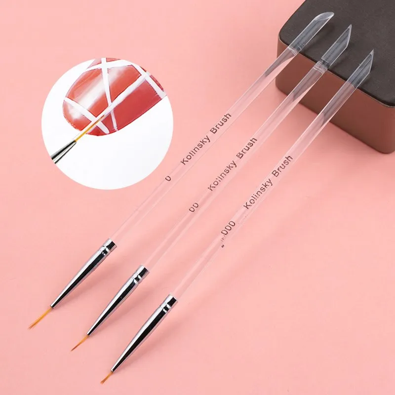 Yaeshii Professional 3pcs/set Nail Art LinerDrawing Painting Manicure Pen Customized Logo 3D Tips DIY Acrylic UV Gel Brushes, Clear
Yaeshii Professional 3pcs/set Nail Art LinerDrawing Painting Manicure Pen Customized Logo 3D Tips DIY Acrylic UV Gel Brushes, Clear