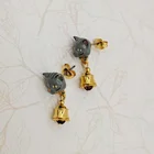 Wholesale Custom Fashion Lovely Animal 18K Gold earrings jewelry