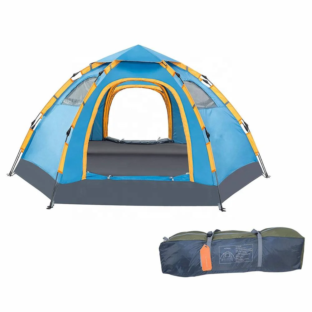 Stock Wholesale Custom 6 Person Outdoor Folding Waterproof Nylon Dome Family party Camping Tent, Pms or choose from our normal 8 colors
Stock Wholesale Custom 6 Person Outdoor Folding Waterproof Nylon Dome Family party Camping Tent, Pms or choose from our normal 8 colors