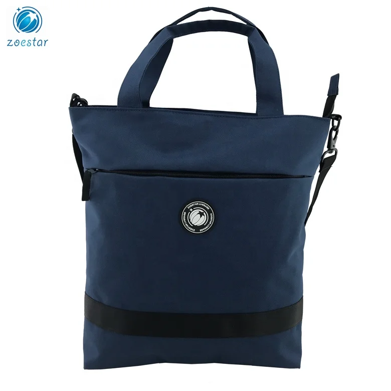Eco-friendly TPE Coating One Large Compartment Tote Handbag with Multiple Pockets Detachable Shoulder Strap