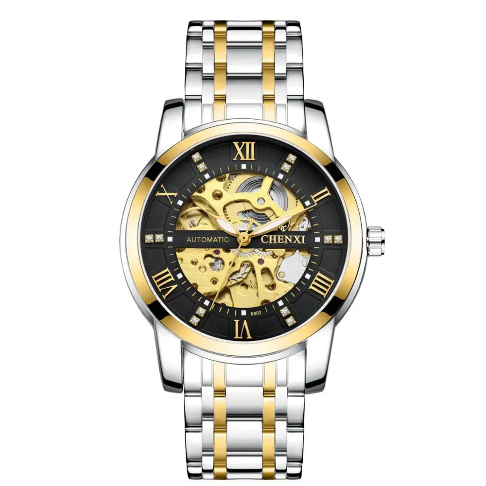 CHENXI Watch Men Skeleton Automatic Mechanical Watch Gold Skeleton Vintage Man CHENXI Watch Top Brand Luxury relogio masculino, 2 colors
CHENXI Watch Men Skeleton Automatic Mechanical Watch Gold Skeleton Vintage Man CHENXI Watch Top Brand Luxury relogio masculino, 2 colors
