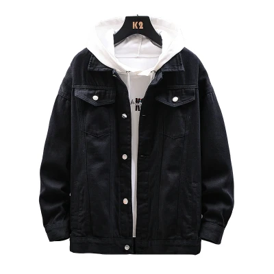2020 autumn men fashion turn down collar solid color denim baseball uniform jacket, Picture
2020 autumn men fashion turn down collar solid color denim baseball uniform jacket, Picture