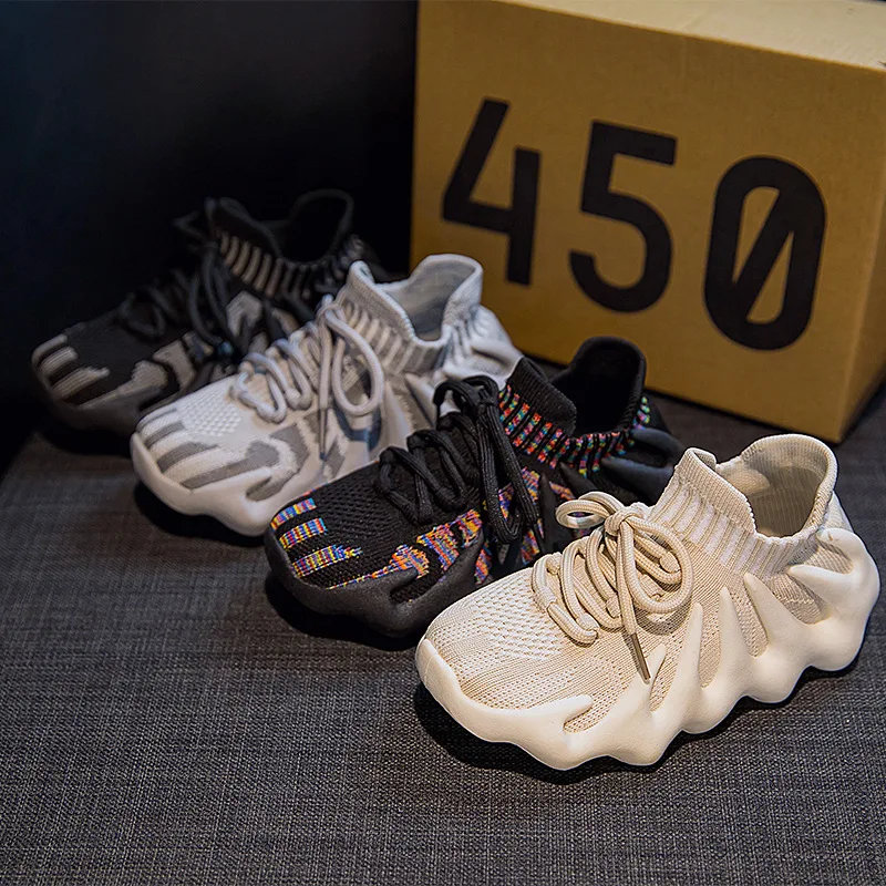 Wholesale High Quality Spring Summer Tennis Black Breathable Children Boy Kids Casual Toddler Yeezy Shoes 450
Wholesale High Quality Spring Summer Tennis Black Breathable Children Boy Kids Casual Toddler Yeezy Shoes 450