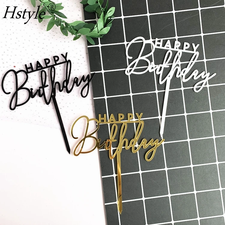 Happy Birthday Acrylic Cake Topper Acrylic Topper for Birthday Baby Shower Wedding Party Baking Favors Party Decorations PQA274
Happy Birthday Acrylic Cake Topper Acrylic Topper for Birthday Baby Shower Wedding Party Baking Favors Party Decorations PQA274