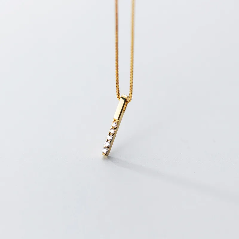American European fashion 925 sterling silver necklace row drill stick shaped zircon diamond gold plated necklaces women
American European fashion 925 sterling silver necklace row drill stick shaped zircon diamond gold plated necklaces women