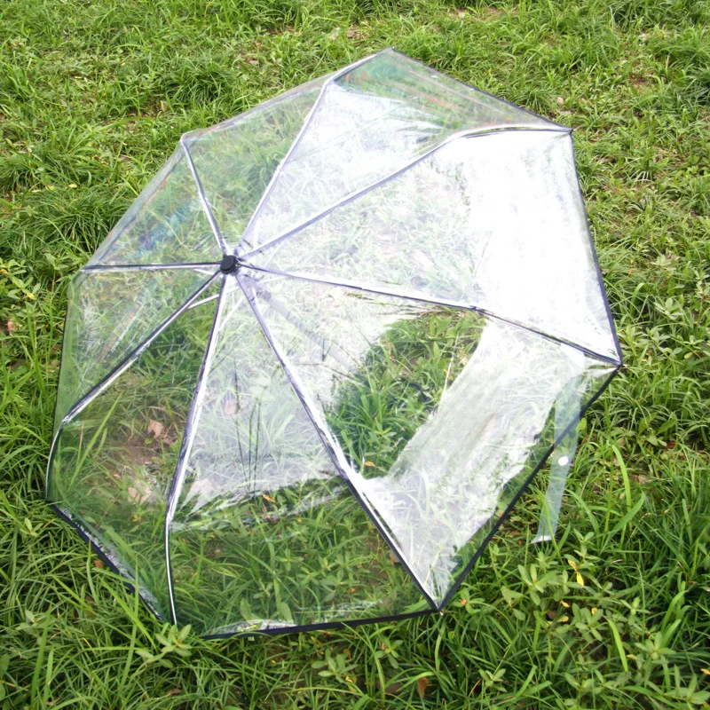 Custom Logo 3 Folding Automatic POE Fabric Advertising Outdoor Transparent Clear Umbrella
Custom Logo 3 Folding Automatic POE Fabric Advertising Outdoor Transparent Clear Umbrella