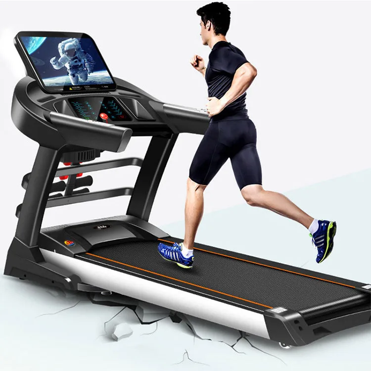 Wholesale Gym Equipment Indoor Home SteelTouch Screen Electric Treadmill Tapis Roulant, Black
Wholesale Gym Equipment Indoor Home SteelTouch Screen Electric Treadmill Tapis Roulant, Black