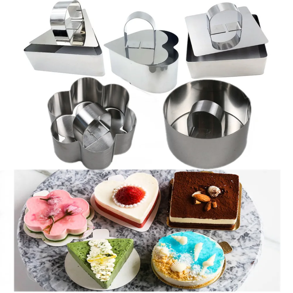 Small Mousse Ring Stainless Steel Cake Ring Cake Mold with Push Piece Platen Rice Ball Sushi Tool Making Crafts Tool Accessories
Small Mousse Ring Stainless Steel Cake Ring Cake Mold with Push Piece Platen Rice Ball Sushi Tool Making Crafts Tool Accessories